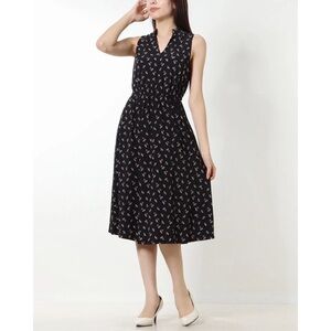 Anne Klein Floral Black dress (Size 1x)